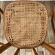 Set of 4 cane chairs in bentwood and honey-coloured cane thonet early 20th century