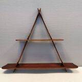 Beautiful shelf in solid teak wood designed/produced by Peder Moss 1950-1960s Denmark.
