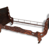 Old cast-iron bed