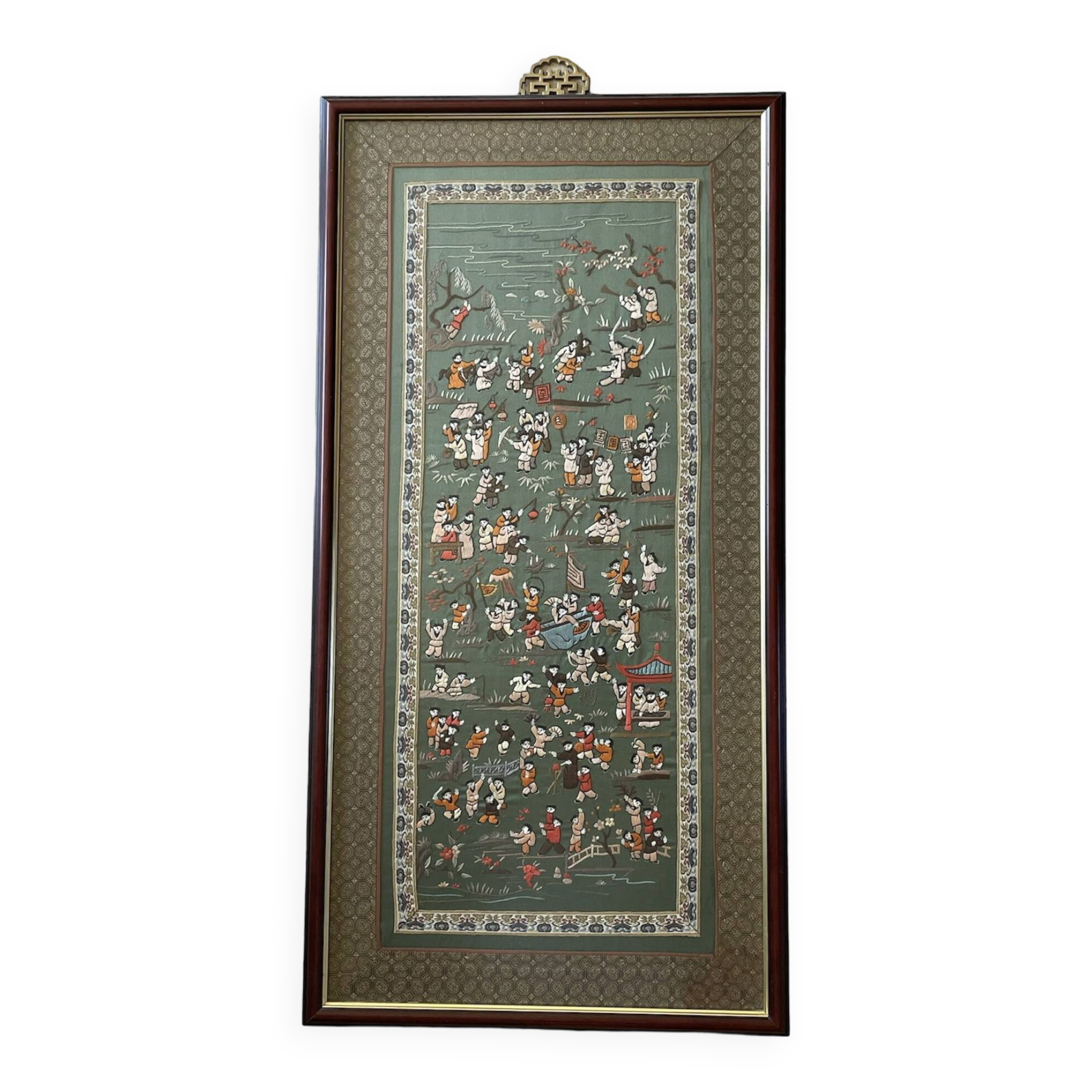 Hand-embroidered Chinese tapestry