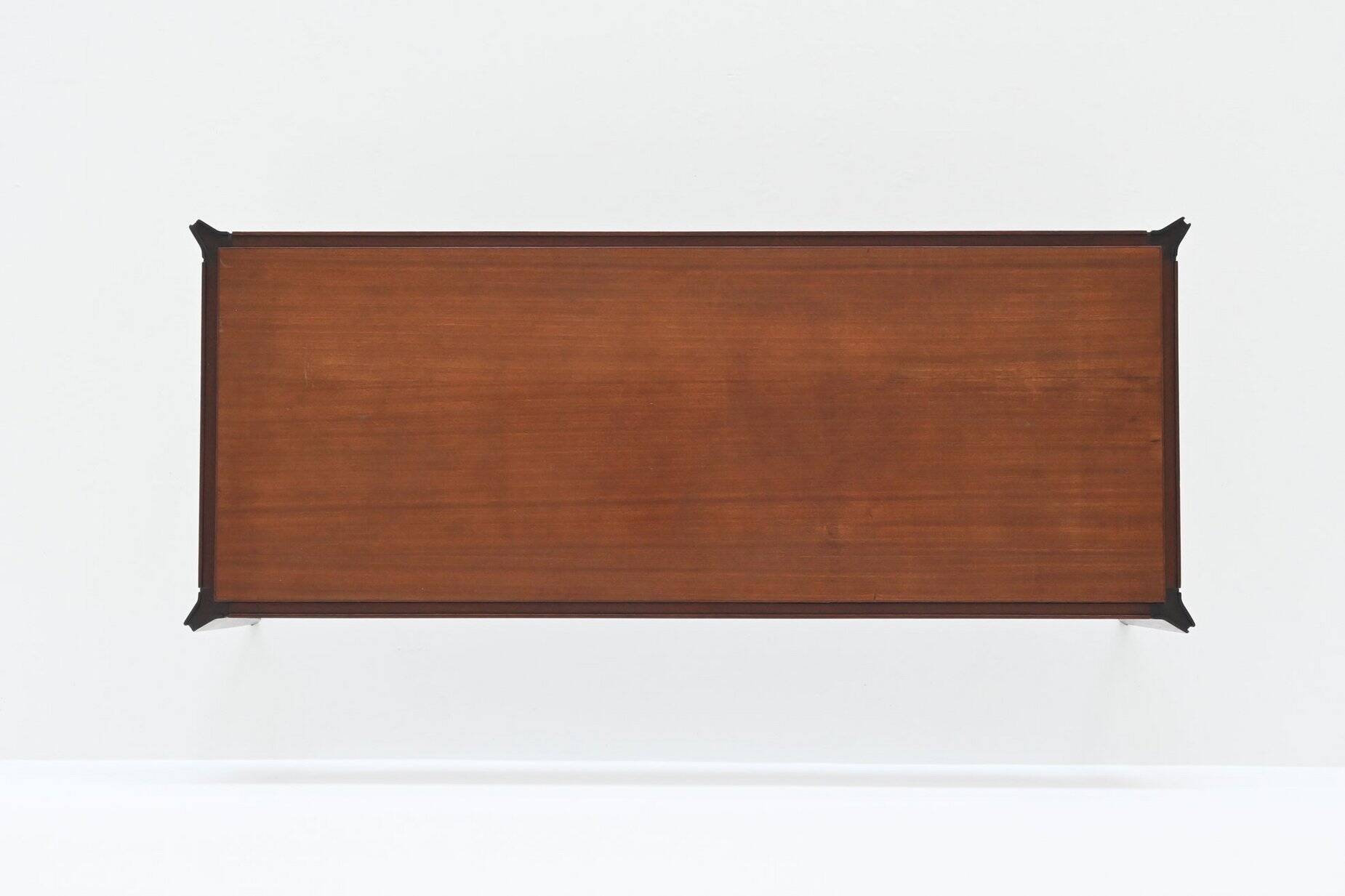 Vittorio Dassi style Italian coffee table in mahogany, Italy, 1960