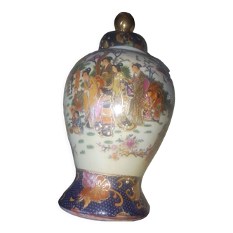 Vase chinois céramique signé et numéroté