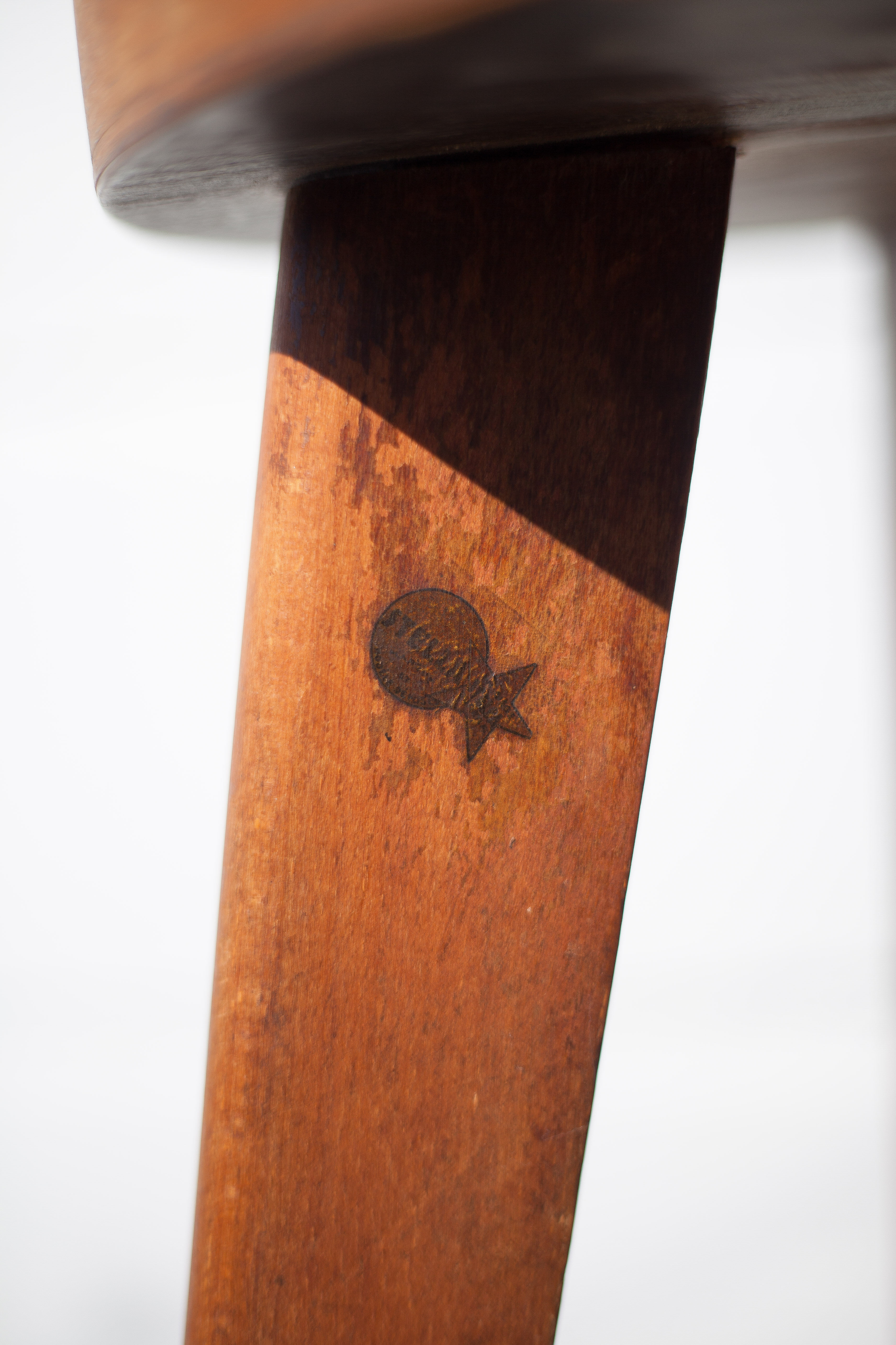 Lot 3 bar stools, high chair, wooden and metal stool, industrial, vintage, bar
