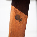 Lot 3 bar stools, high chair, wooden and metal stool, industrial, vintage, bar