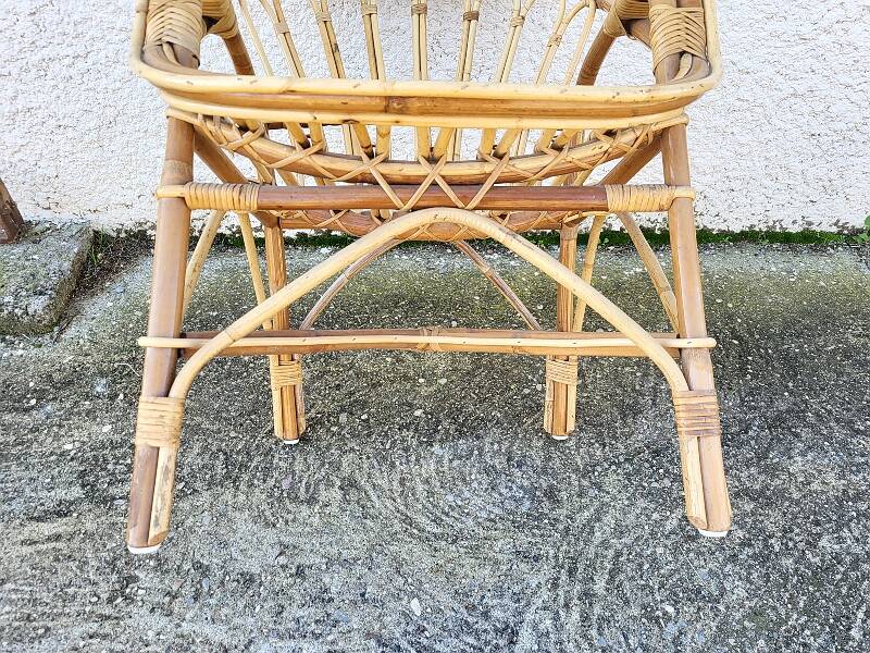 Rattan armchair 1960