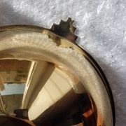 Antique and elegant Art Deco brass bowl