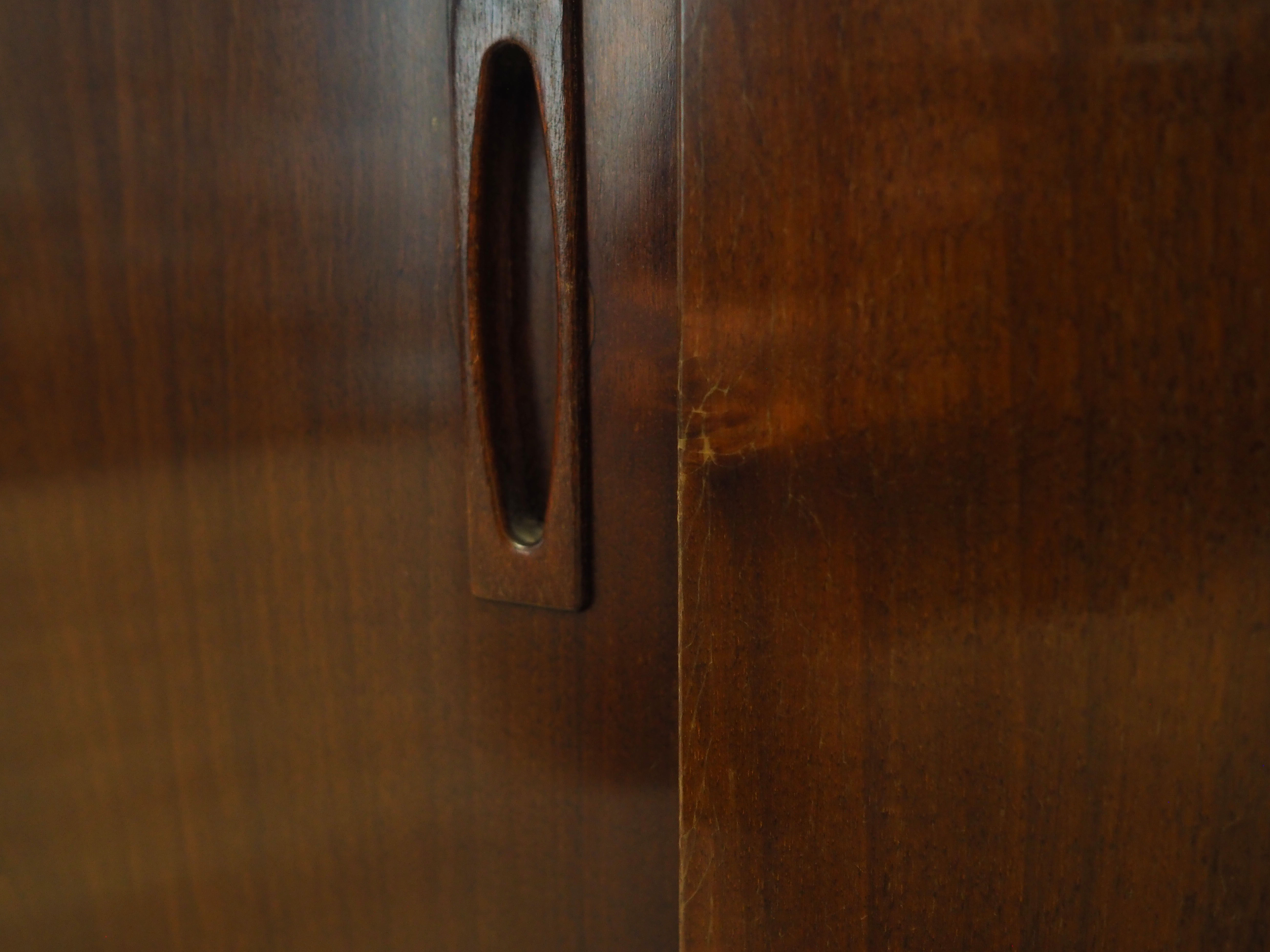 Walnut sideboard, Danish design, 1970s, production: Denmark