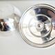 Sugar bowl, lidded pot, silver-plated metal