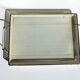 White and gold top in perforated sheet metal & brass 1950s-60s