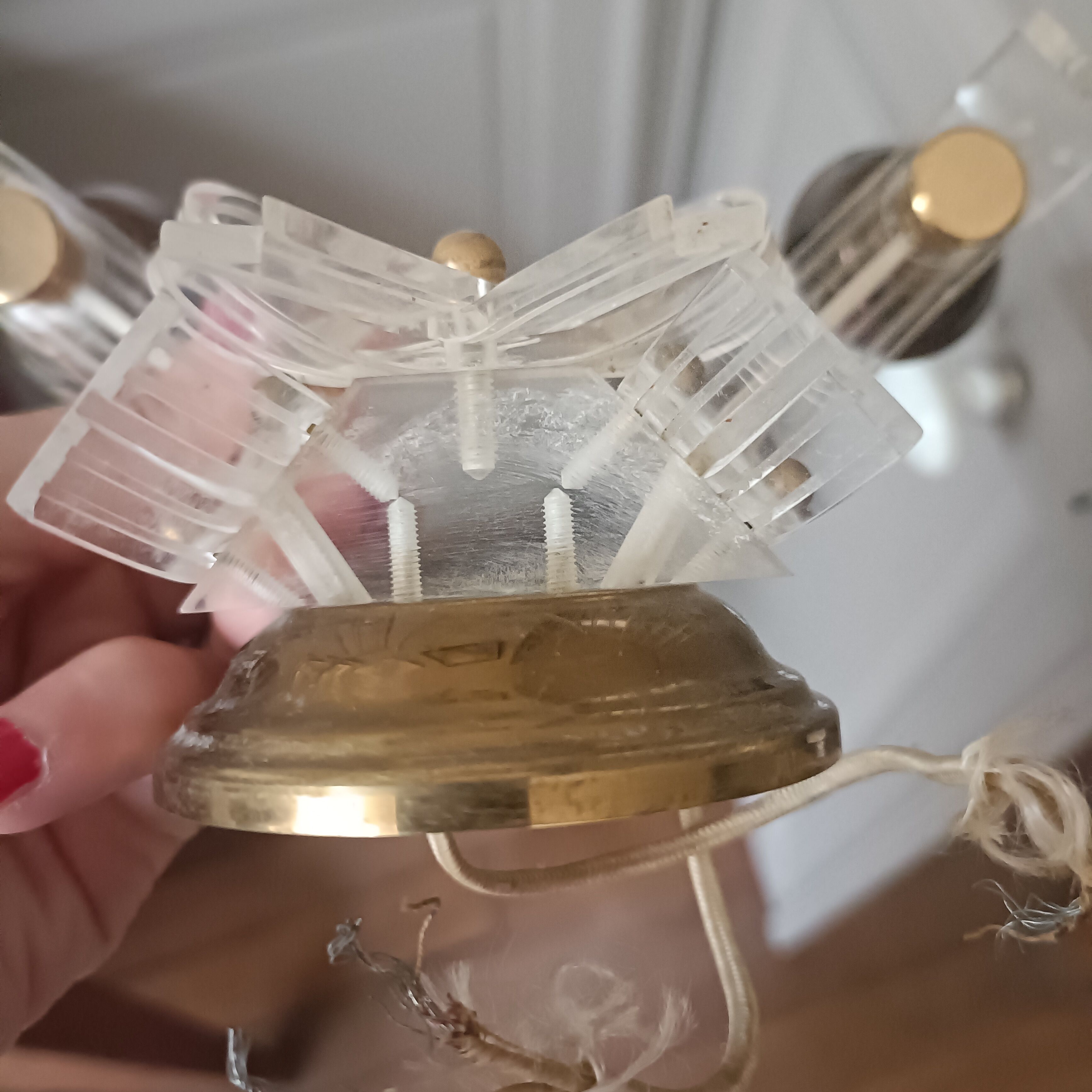 Pair of vintage bow wall lights