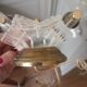 Pair of vintage bow wall lights