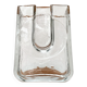 Postmodern glass block vase by Rosenthal, 1980s.