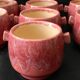7 small ceramic pots by Jacques LACHENY. Saint Amand en Puisaye.