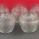 Lot de 5 verre taillé suspensions vers 1960/70