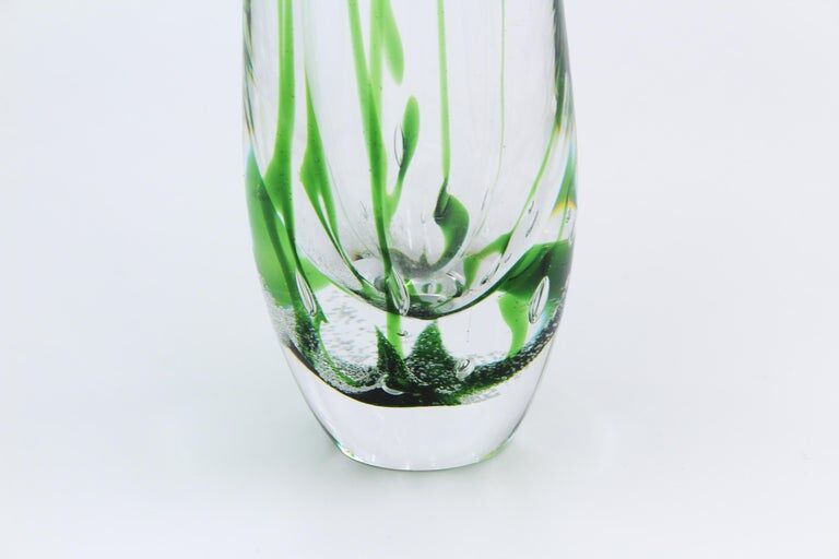 Vicke Lindstrand Glass Vase by Kosta 1960s