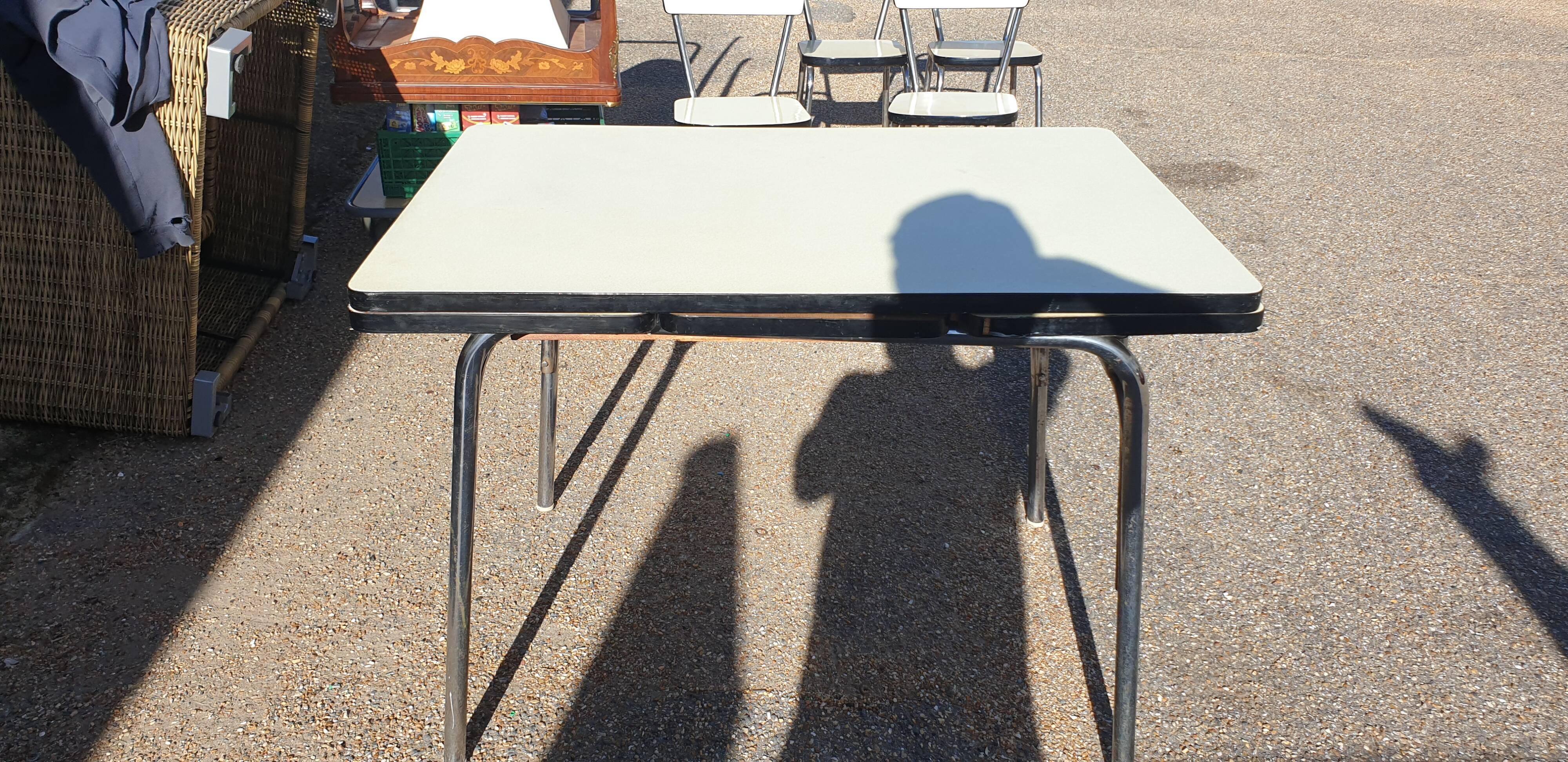 Vintage formica table and 4 chairs