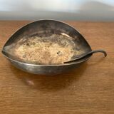 Old CHRISTOFLE Lino Sabattini Leaf Shaped Silver Metal Empty Pocket #C