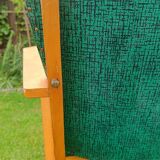Vintage armchair in wood and skai