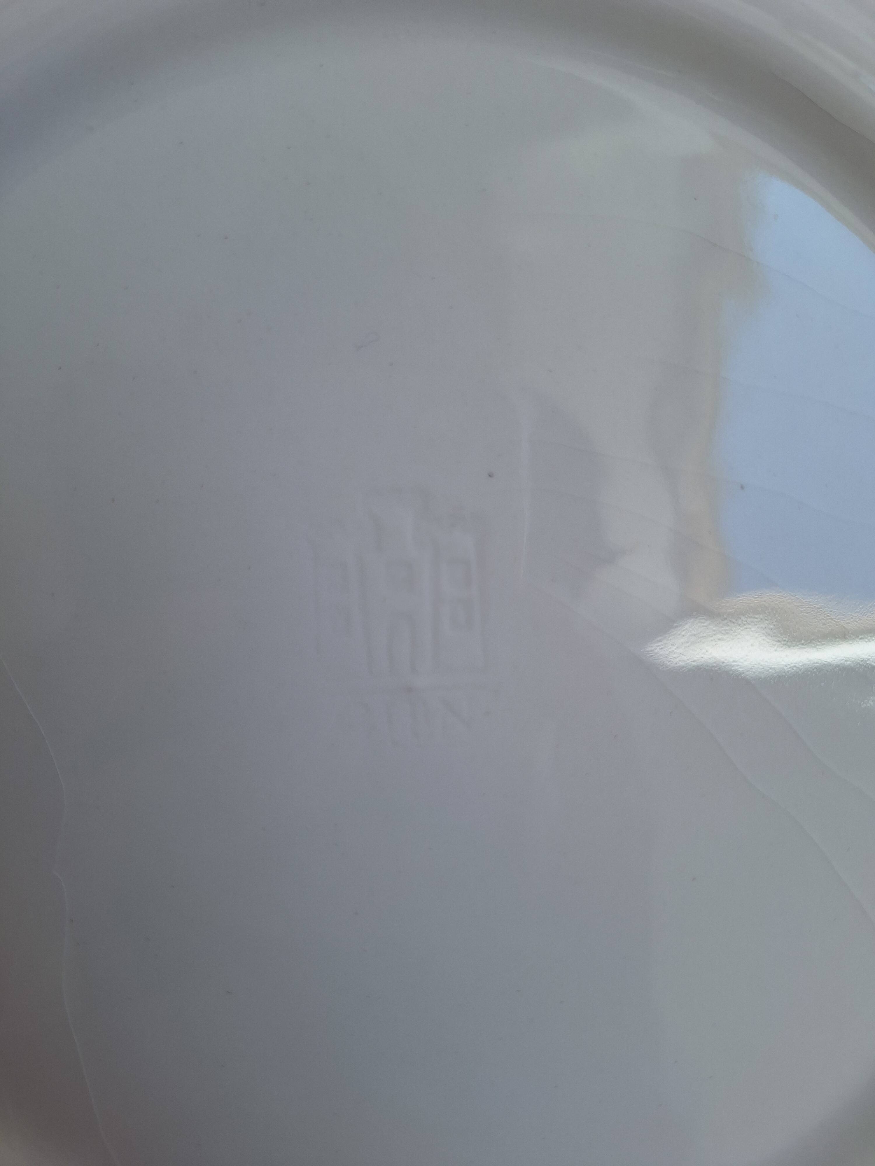 Vintage blue pink green dinner plates