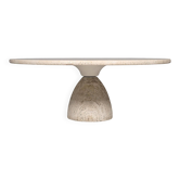Table basse en travertin Finale 1790 par Peter Draenert, années 1970