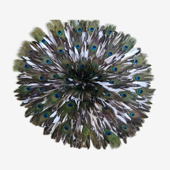 Juju hat feathers of Peacock 32 cm