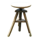 Tabouret tripode réglable à vis