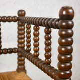 Pair of corner spool chairs