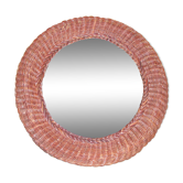 Miroir soleil en osier tressé 59cm
