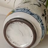 Vase faïence peint main Italie vintage