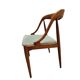 ENSEMBLE DE 6 JOHANNES ANDERSEN NO. 16 CHAISES À MANGER EN TECK ET VELOURS
