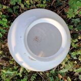 Art Deco aluminum and opaline up and down suspension