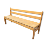 Mid-century vintage children's school bench