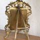 Large rocaille photo frame in gilded bronze Louis XV style with foliage - 19th century