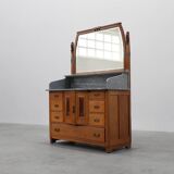 Commode ou buffet Art Nouveau en miroir par Geo Verbanck, Belgique
