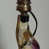 Vintage resin lamp with marine shell inclusions
