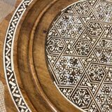 Wooden pedestal table / harness