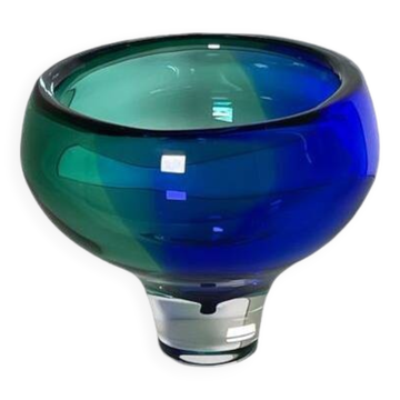 Vintage Glass Bowl • Gerard Thomassen • Glasfabriek Leerdam • 1990