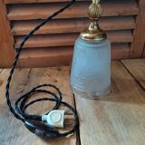 Walker lamp lampshade tulip frosted glass paste art deco
