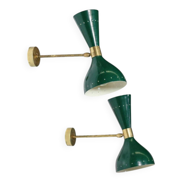 Paire applique Moonlight verte — Beyit