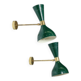 Paire applique Moonlight verte