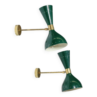 Paire applique Moonlight verte