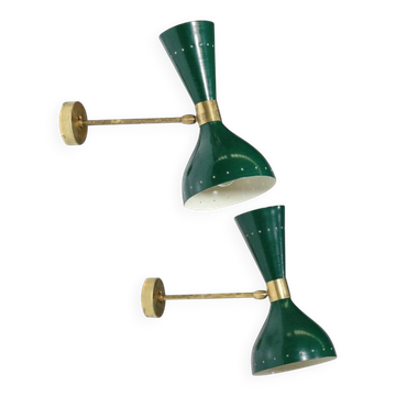 Paire applique Moonlight verte
