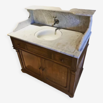 Meuble de salle de bains avec lavabo pivotant 1930/40