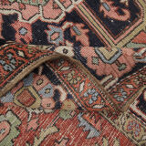 Handmade Persian Heriz Carpet, Large Tribal Wool Rug- 280x220cm
