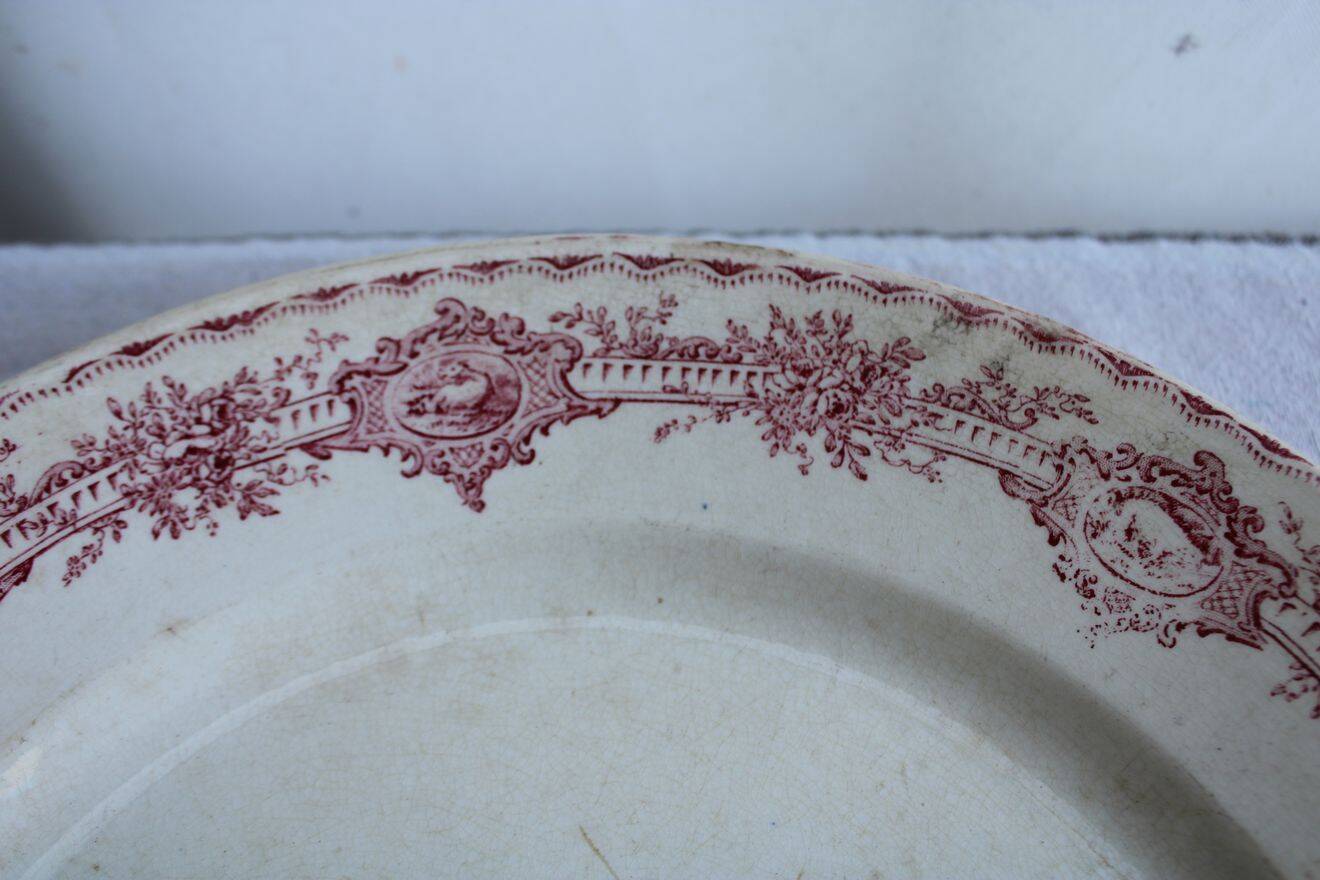 Old ironstone serving dish