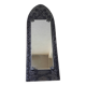 Miroir en bois et métal style médiéval