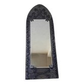 Wood and metal mirror in medieval style