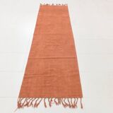 2x9 Vintage Terracotta Runner Rug, 75x279Cm
