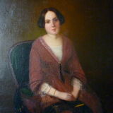 Portrait de jeune femme fin XIX