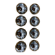 8 chrome brass furniture knobs